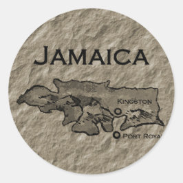 Adesivo Mapa Jamaica (vintage)