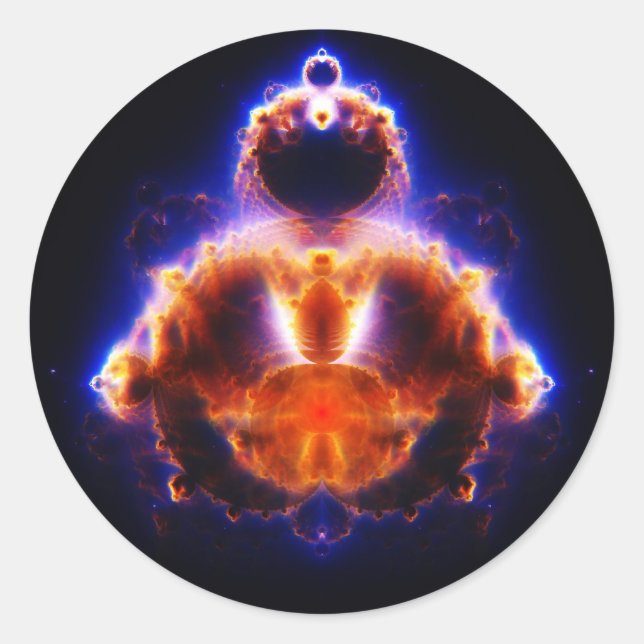 Adesivo Mapa Mandelbrot Gautama Buddha ajustado de (Frente)