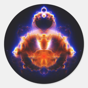 Adesivo Mapa Mandelbrot Gautama Buddha ajustado de