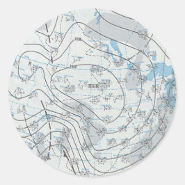 Adesivo Mapa Meteorológico Nacional