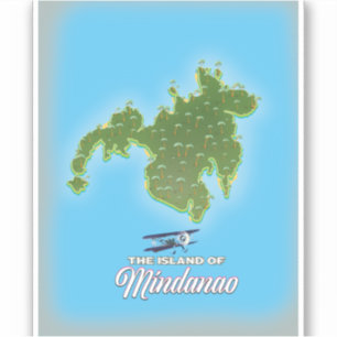 Adesivo Mapa Mindanao