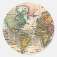 Mapa Mundial 1780 Bonne Antique Planisferio