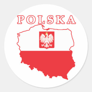 Adesivo Mapa Polska Com Águia