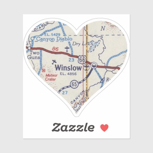 Adesivo Mapa Winslow (Folha)