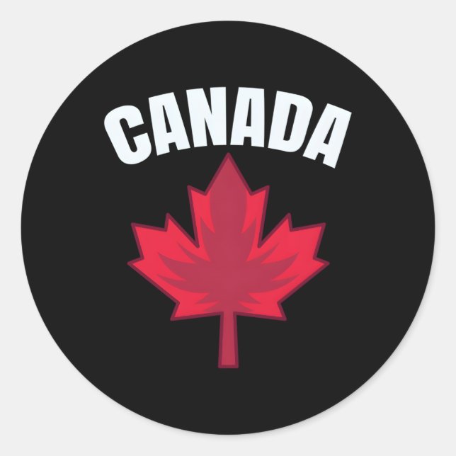 Adesivo Maple Leaf Canadian Proud Canadá (Frente)