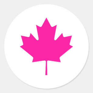 Adesivo Maple Leaf MagentaTransp Os Presentes MUSEUM Zazzl