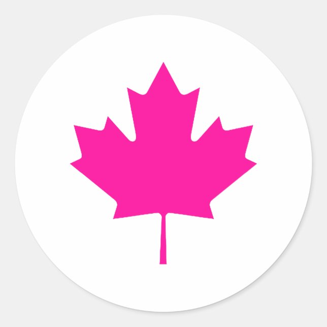 Adesivo Maple Leaf MagentaTransp Os Presentes MUSEUM Zazzl (Frente)