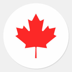Adesivo Maple Leaf RedTransp O MUSEUM Zazzle Gifts