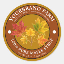Maple Syrup Label Modelo