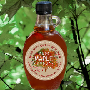 Adesivo Maple Tree Hearts Feed with Love Your State Kraft