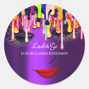 Adesivo Maquiagem Artista Lash Drivers Produto Rainbow Vio
