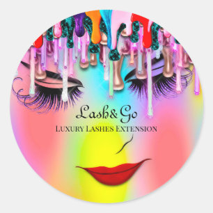 Adesivo Maquiagem Artista Lash Drives Extension Ombre Rain