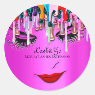 Adesivo Maquiagem Artista Lashes Produto Drivers Hológraf