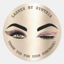 Adesivo maquiagem feminina moderna, ouro piscar os olhos e
