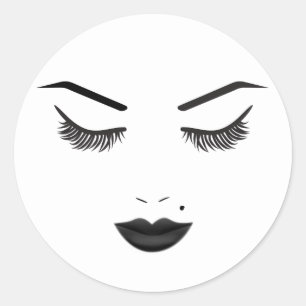Adesivo Maquiagem Rosto Sobrancelhas Lábios Beleza Glamour