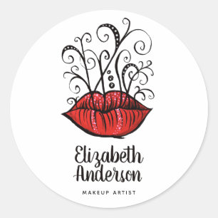 Adesivo Maquilhador gótico do estilo estranho do tatuagem