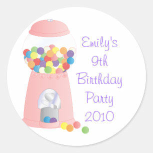 Adesivo Máquina cor-de-rosa de Gumball