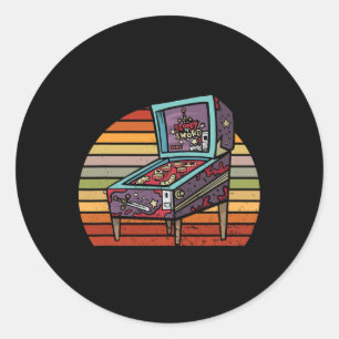 Adesivo Máquina de Arcade Retro Pinll Pinll Wizard Pinll W