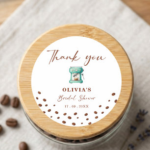 Adesivo Máquina de Café Espresso Presente de Chá de Noiva 