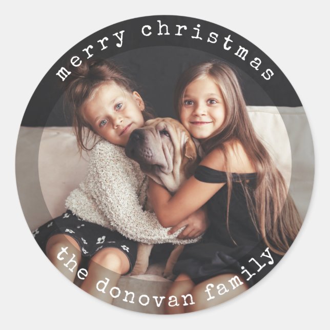 Adesivo Máquina de Digitalização Moderna | Foto de Natal p (Frente)