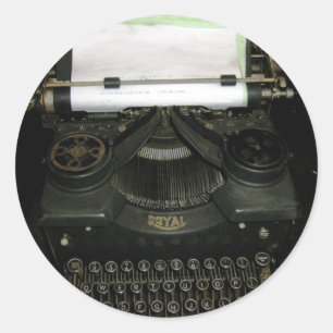 Adesivo Máquina de escrevendo de retrorreflectores da Vint