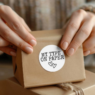 Adesivo Máquina de Escrever Meu Tipo em Casamento Minimali