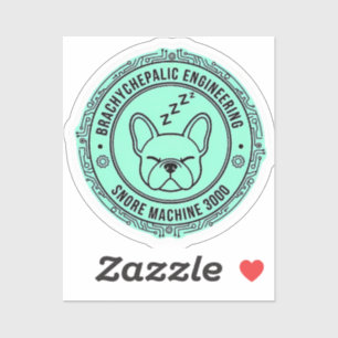 Adesivo Máquina de Ronco 3000 Tech Cachorro Bulldog Francê