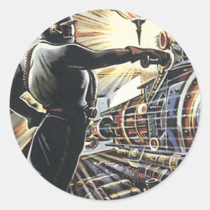 Adesivo Máquinas futuristas de Sci Fi da ficção cientí