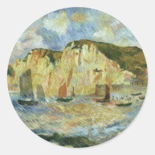 Adesivo Mar e Falésias de Pierre Renoir, Arte Fino Antigo