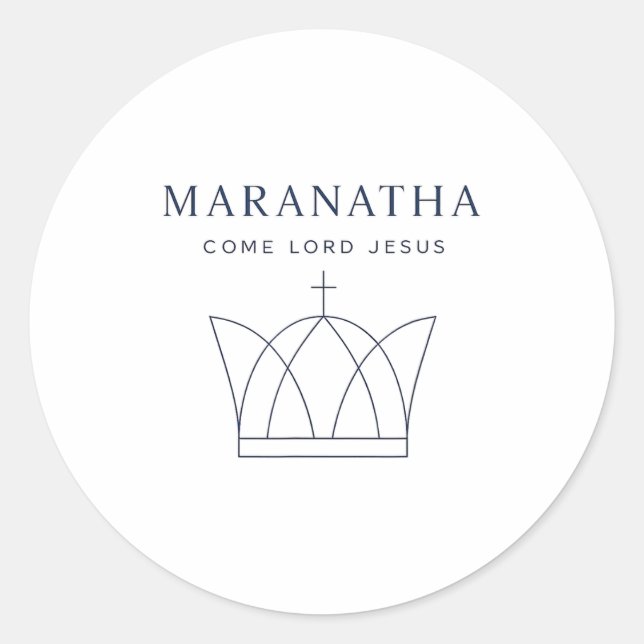 Adesivo Maranatha Christian Modern Minimalist  (Frente)