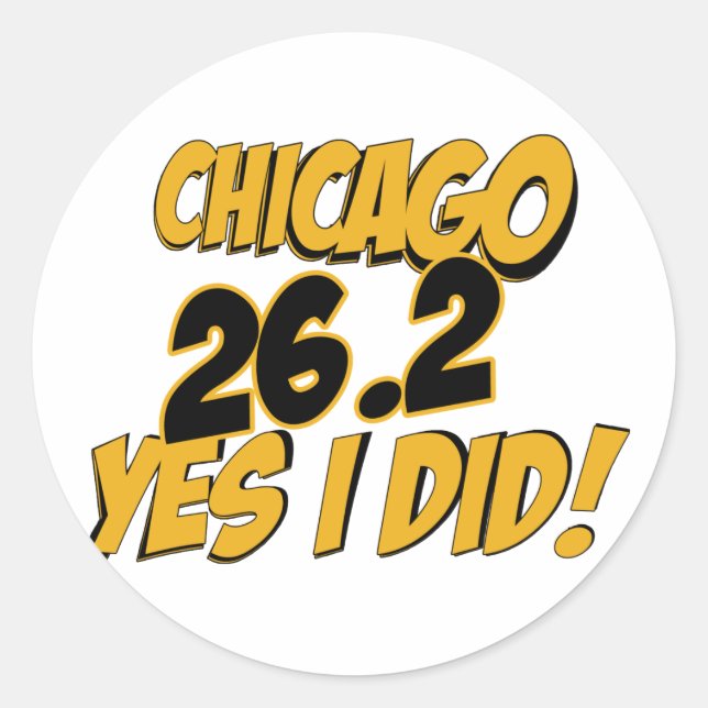Adesivo Maratona de Chicago (Frente)