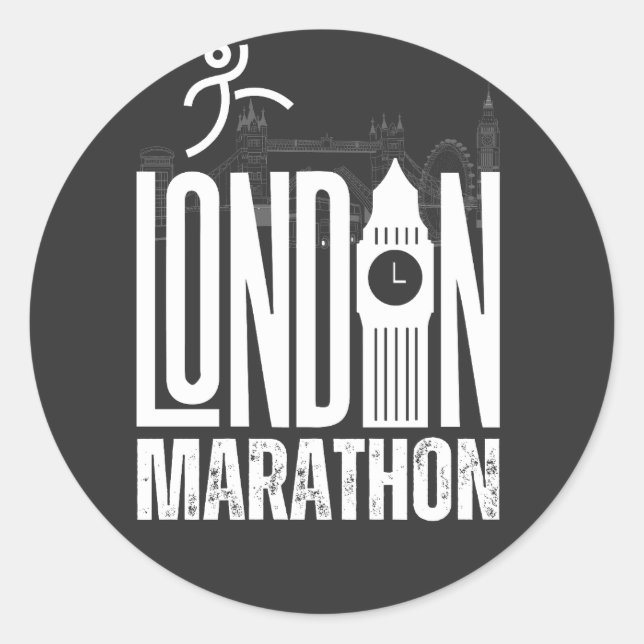 Adesivo Maratona de Londres (Frente)