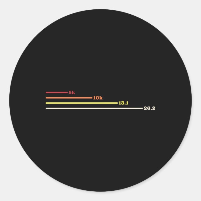 Adesivo Maratonista de Primeira Maratona 5K 10K 131 262 (Frente)