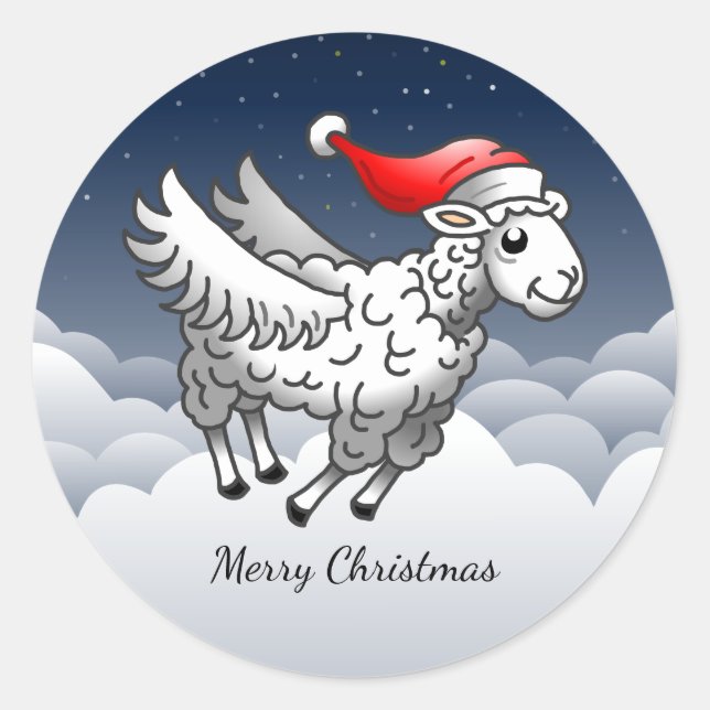 Adesivo Maravilhoso Cordeiro de Natal (Frente)