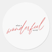 Maravilhoso mundo dotado e enviando vermelho