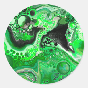 Adesivo Marble Art digital verde