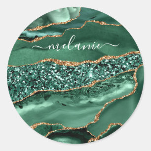 Adesivo Marble Glitter Glitter Verde Dourado Marble Seu No