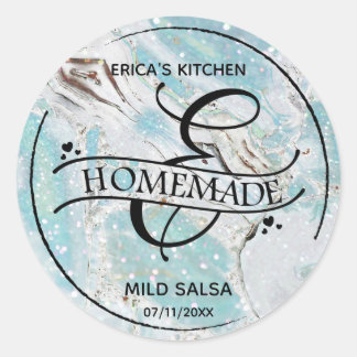 Adesivo Marble Glitter Monograma E Rótulos de Produto Home