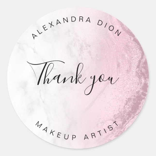 Adesivo Marble makeup de rosa rosa rosa rosa rosa rosa (Frente)