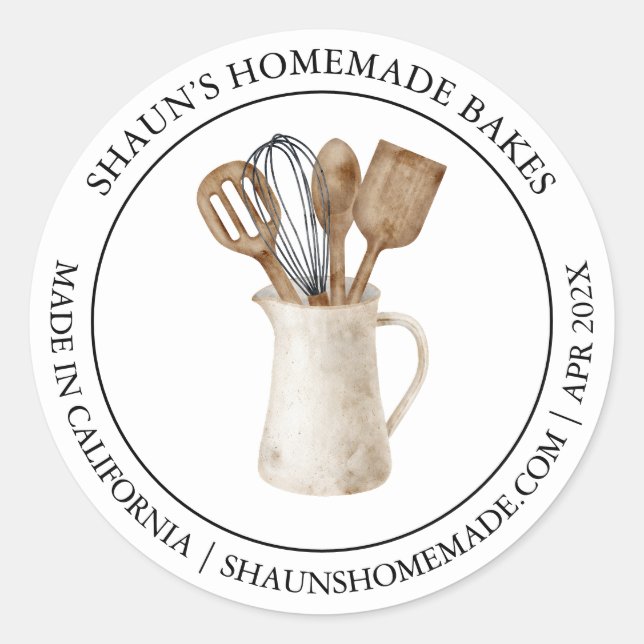 Adesivo Marca Baking Modern (Frente)