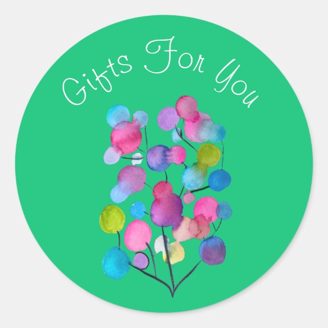 Adesivo Marca comercial do design abstrato moderno para pr (Frente)