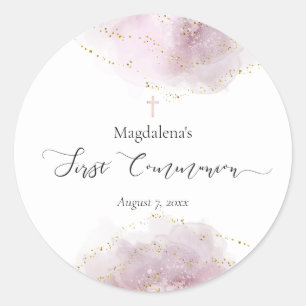 Adesivo marca d'água primeira comunhão