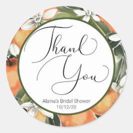 Adesivo Marca de água doce cor de laranja floresce favor