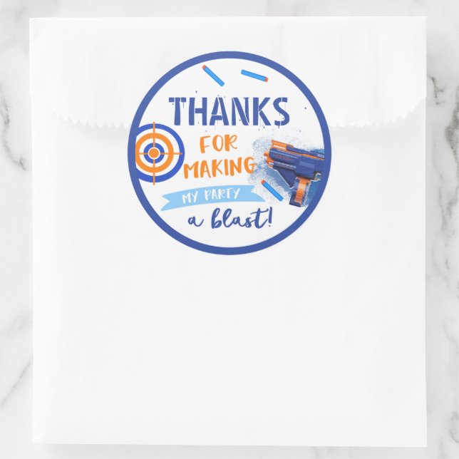 Adesivo Marca de Favor do Partido Dart | Dart Birthday (Bolsa)