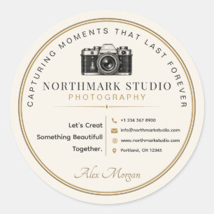 Adesivo Marca de Fotógrafo Vintage  Logotipo de Estúdio El