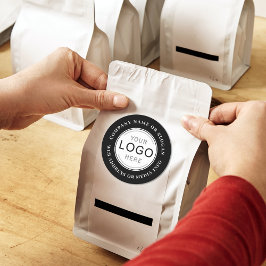 Adesivo Marca de logotipo da empresa Foto Black Modern