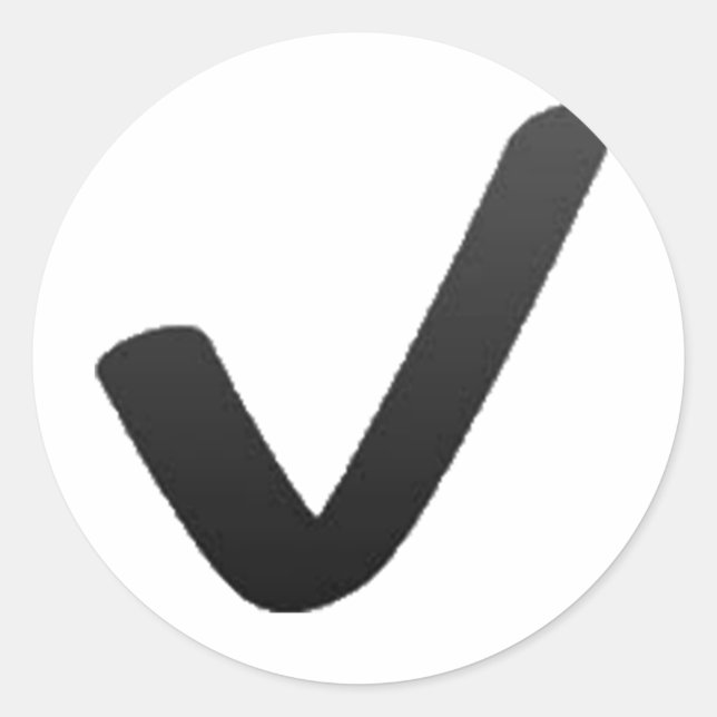 Adesivo Marca de verificação preta - Emoji (Frente)