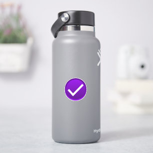 Adesivo Marca de Verificação Roxa