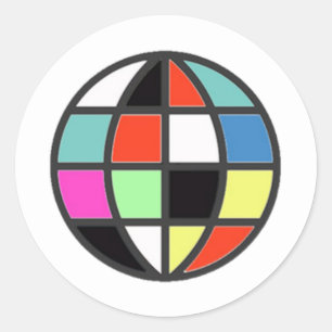 Adesivo Marca do logotipo (imagem do globo editável)