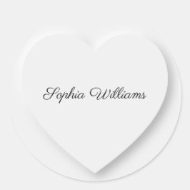 Adesivo marca mínima do coração sombra 3D